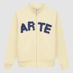 Arte Antwerp Veste à fleurs en crochet - Crème Cheap