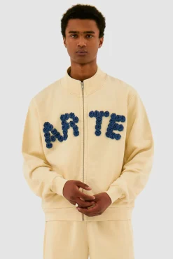 Arte Antwerp Veste à fleurs en crochet - Crème Cheap
