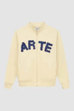 Arte Antwerp Veste à fleurs en crochet - Crème Cheap