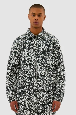 Arte Antwerp Veste Allover Flowers - blanc Flash Sale