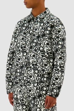Arte Antwerp Veste Allover Flowers - blanc Flash Sale