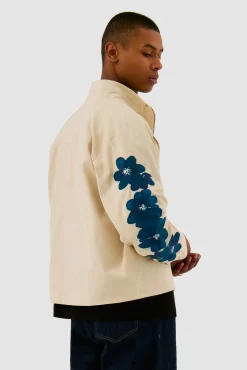 Arte Antwerp Veste brodée de fleurs - Crème Cheap