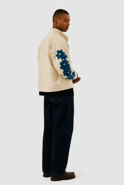 Arte Antwerp Veste brodée de fleurs - Crème Cheap