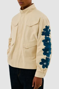 Arte Antwerp Veste brodée de fleurs - Crème Cheap