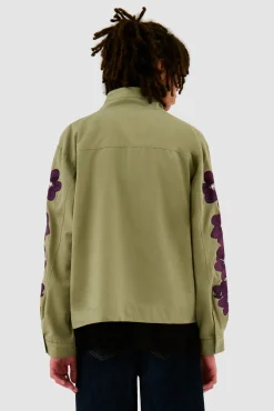 Arte Antwerp Veste brodée de fleurs - Vert olive Vertolive Hot