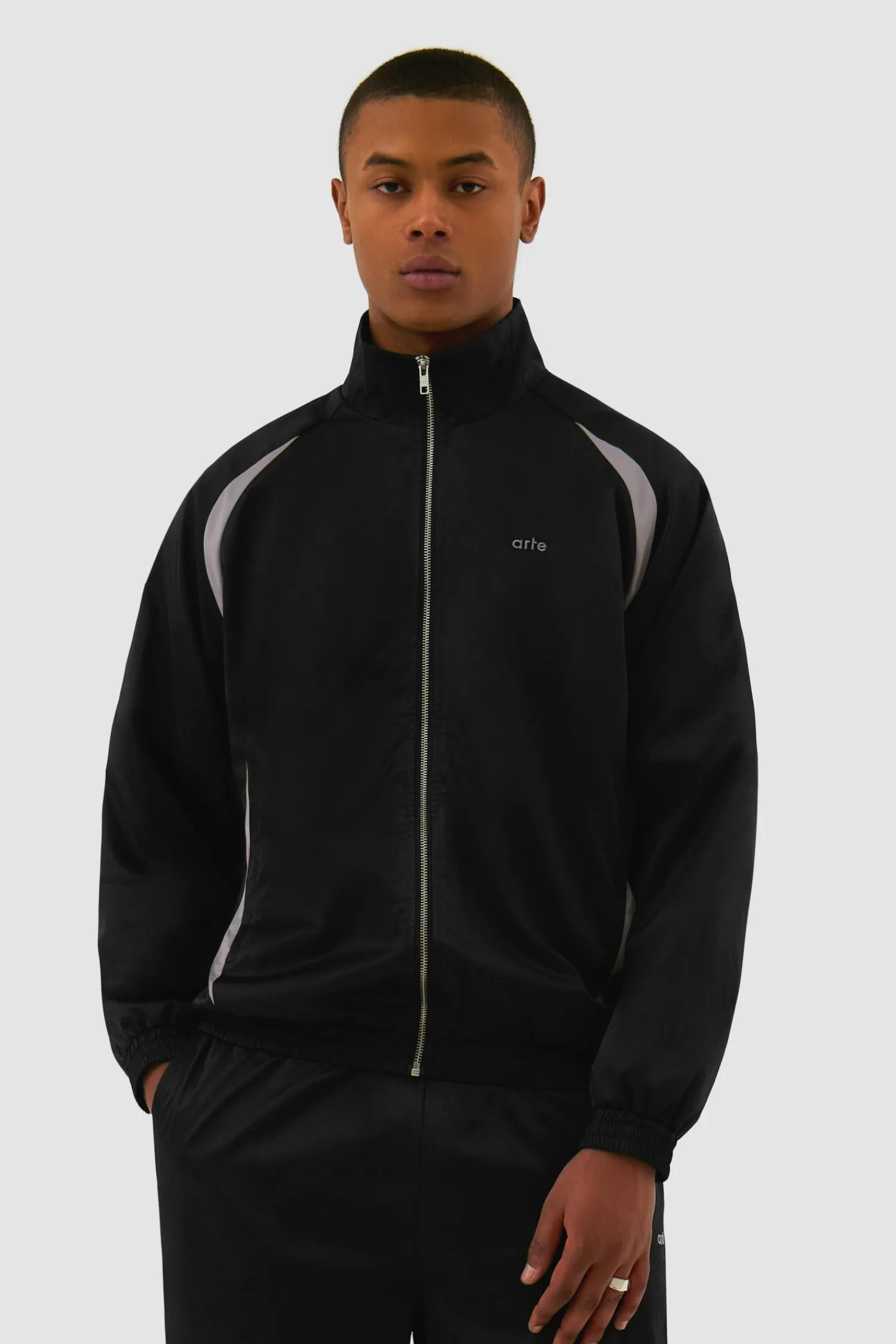 Arte Antwerp Veste de survêtement bicolore - Noir Best Sale