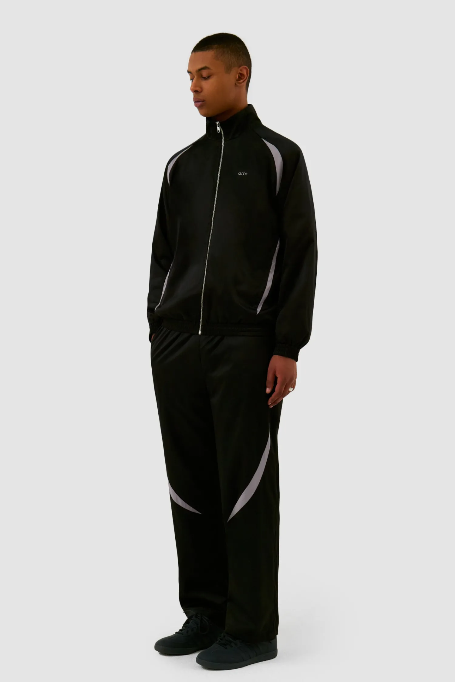 Arte Antwerp Veste de survêtement bicolore - Noir Best Sale