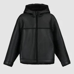 Arte Antwerp Veste en shearling - Noir Hot