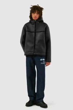 Arte Antwerp Veste en shearling - Noir Hot