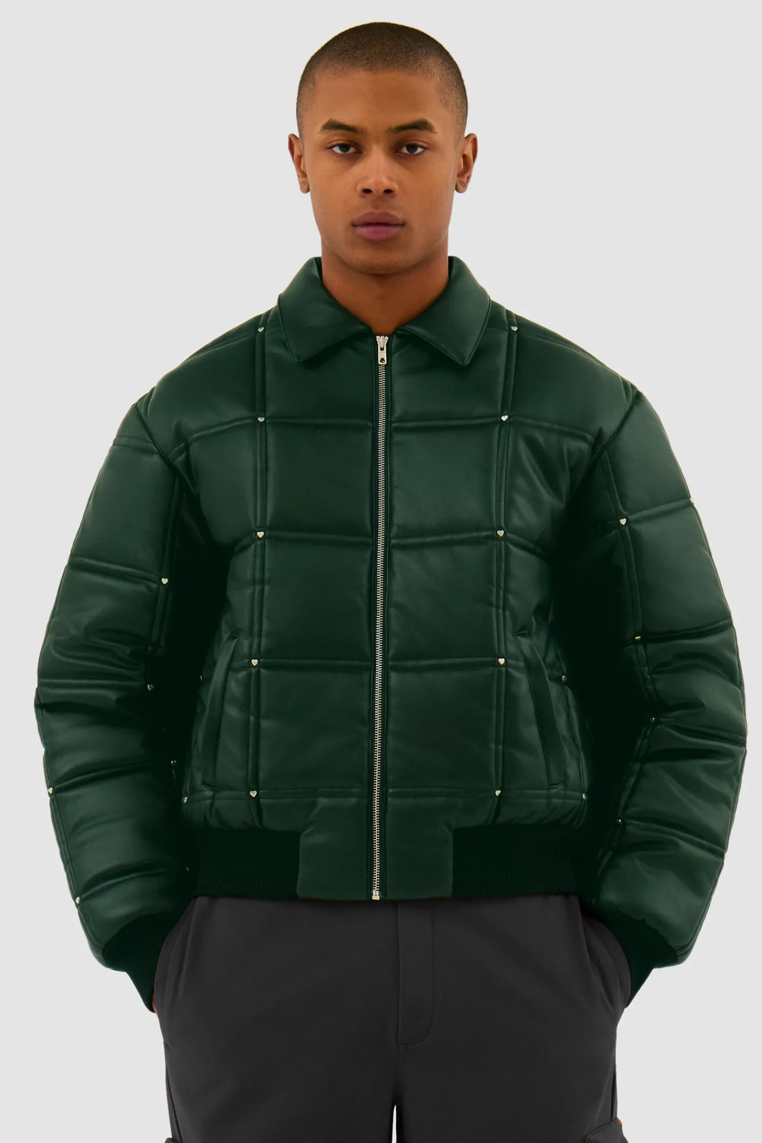 Arte Antwerp Veste Metal Hearts - vert Clearance