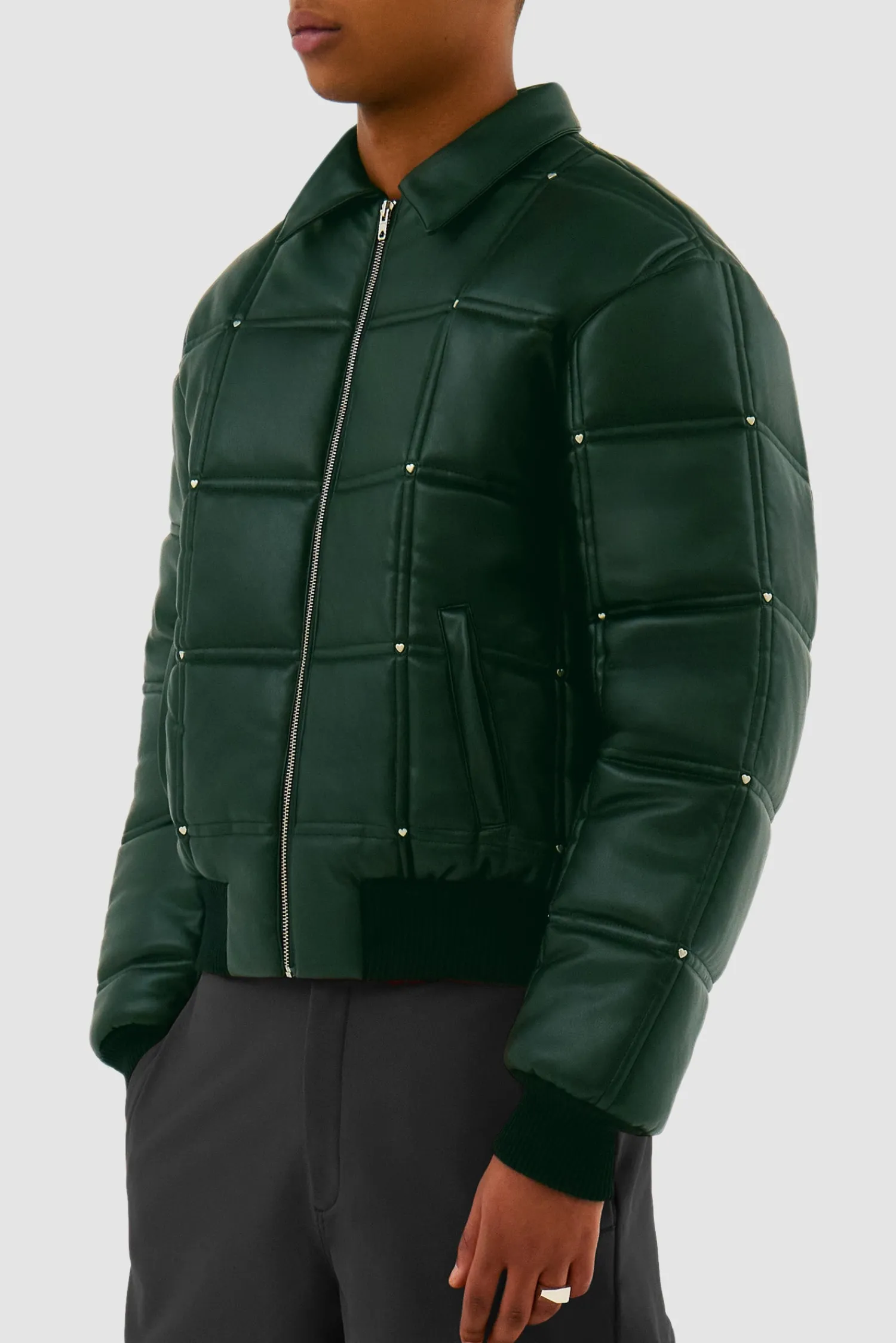 Arte Antwerp Veste Metal Hearts - vert Clearance