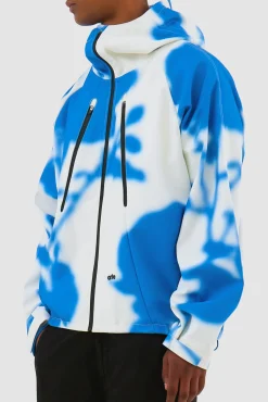 Arte Antwerp Veste technique Blue Flower - Blanc/ Bleu Shop