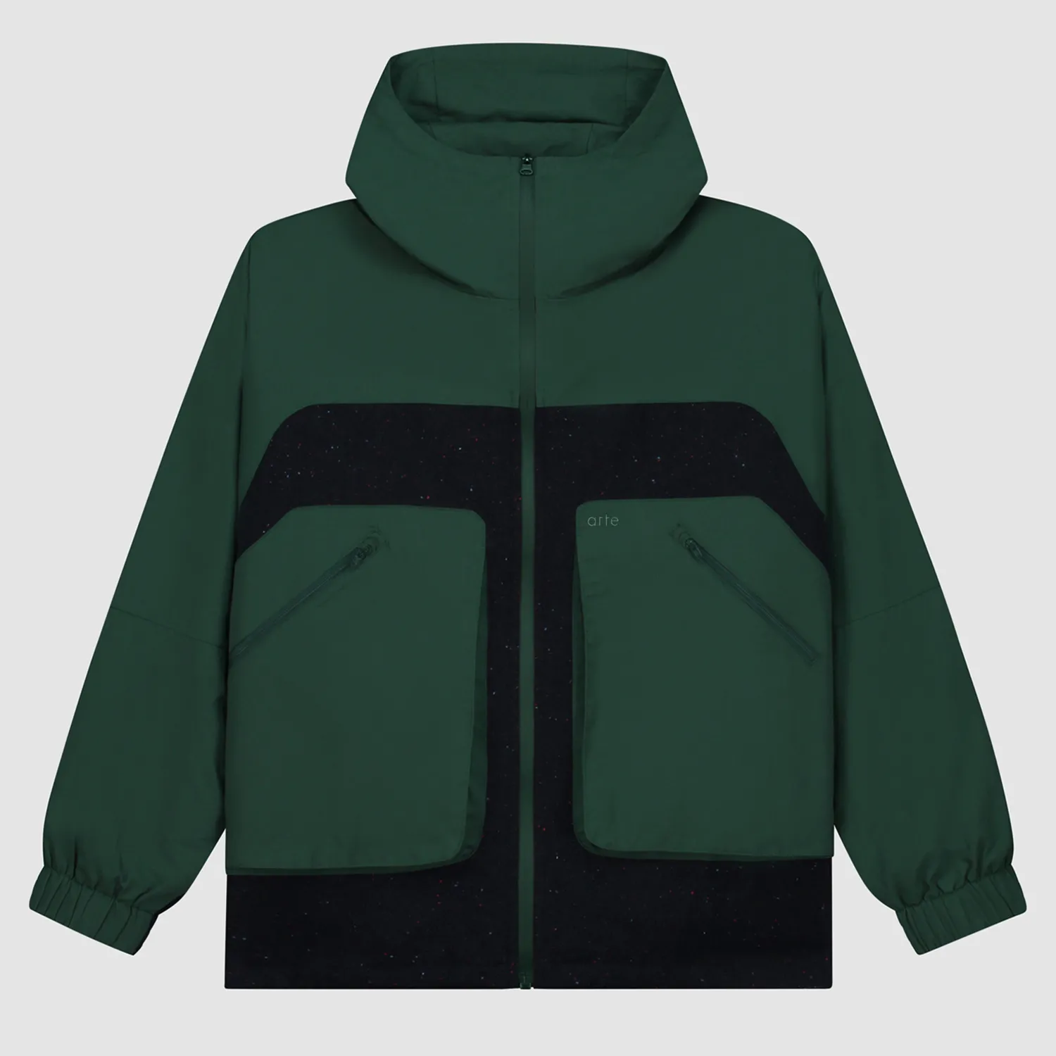 Arte Antwerp Veste technique en laine - vert Cheap