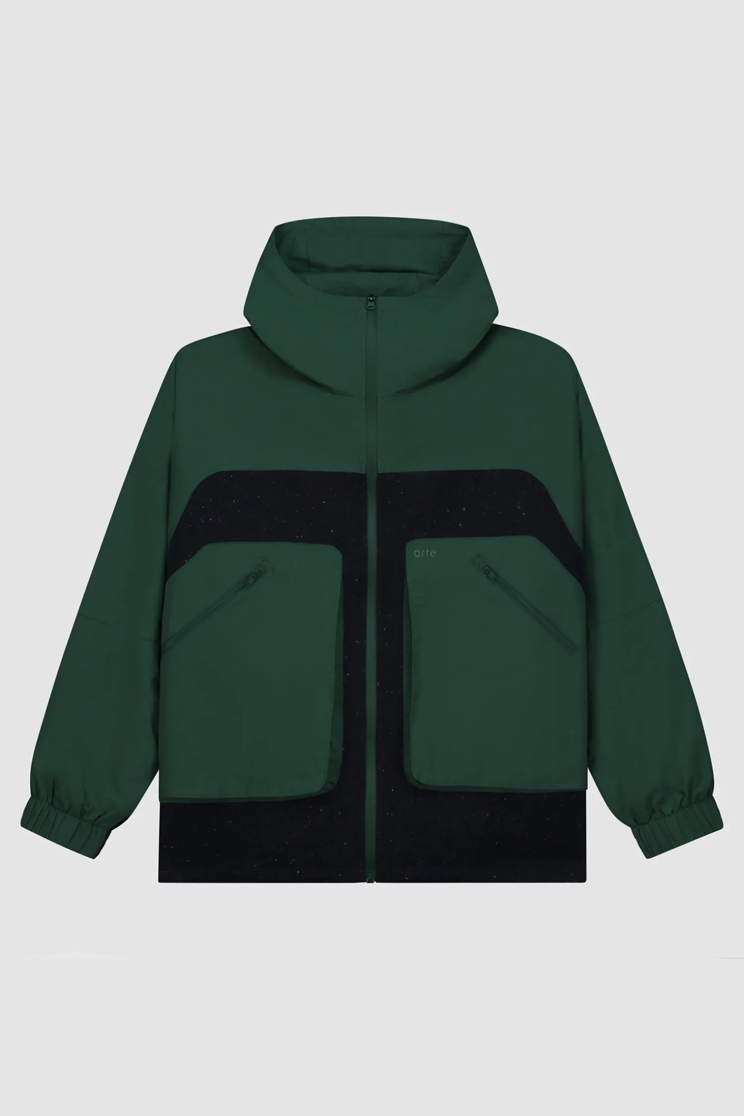 Arte Antwerp Veste technique en laine - vert Cheap